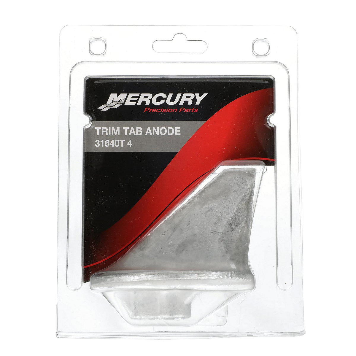 Mercury 31640T4 Outboard Aluminum Anode Trim Tab - Fits Most Mercury/Mariner Outboards 35 HP and above - all MerCruiser except Bravo