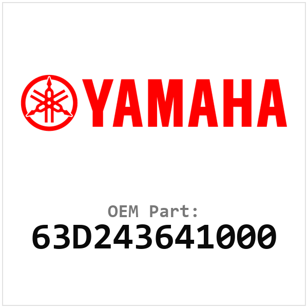 Yamaha OEM 63D243641000