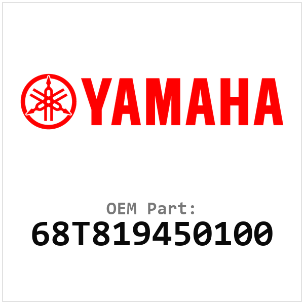 Yamaha OEM 68T819450100