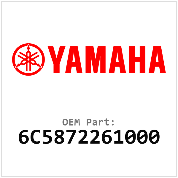 Yamaha OEM 6C5872261000