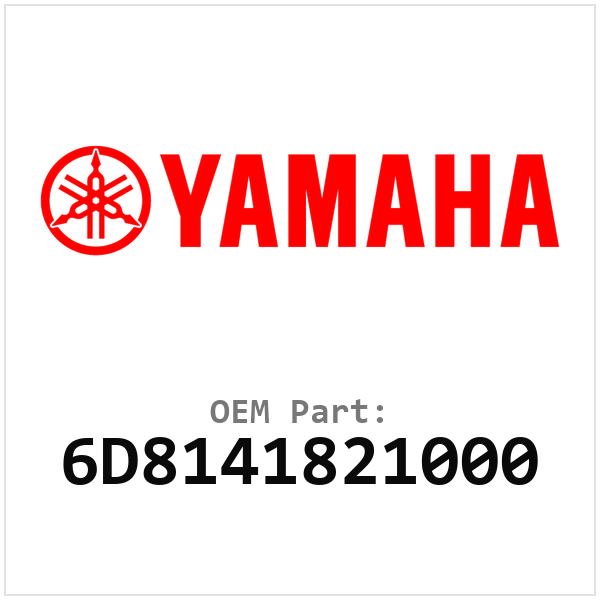 Yamaha OEM 6D8141821000