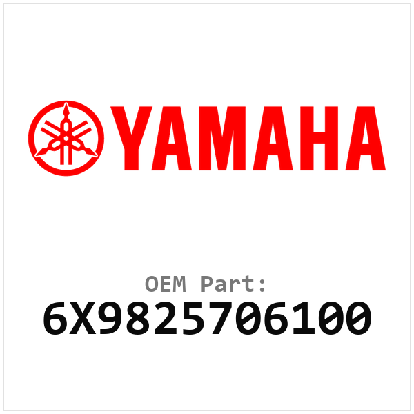 Yamaha OEM 6X9825706100