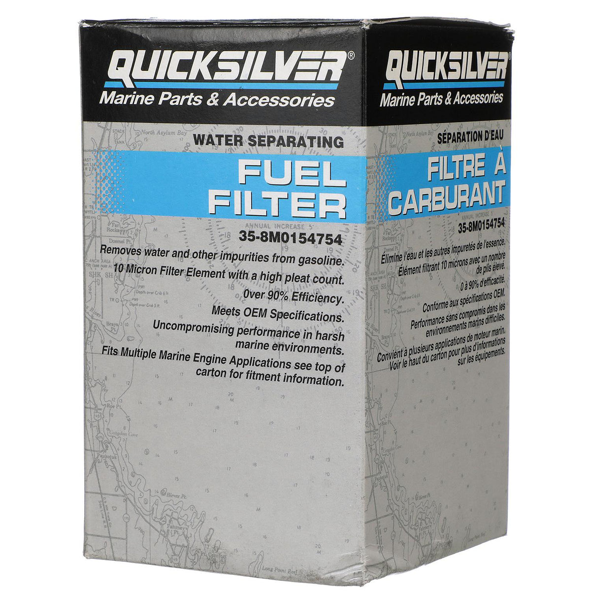 Mercury – Water Separating Fuel Filter | High-Capacity Filtration | Marine-Grade Construction | 8M0154754
