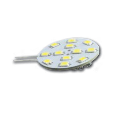 Hollex LED G4 10-30V 2W warm wit 12 LEDS side pin (0100.602)