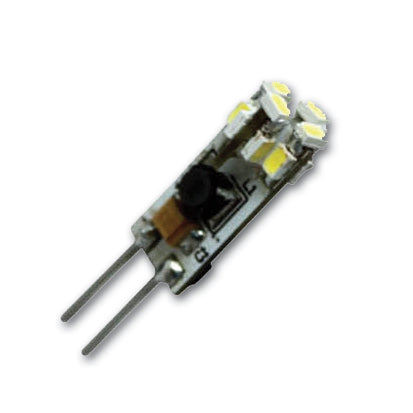 Hollex LED G4 10-30V 0,8W warm wit 12 LEDS back pin (0100.605)