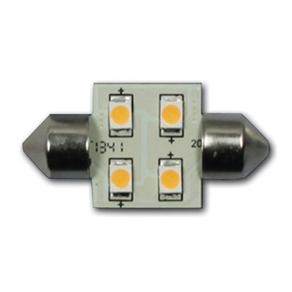 Hollex LED festoon 10-30V 0,7W warm wit 4 LEDS 31mm (0100.620)