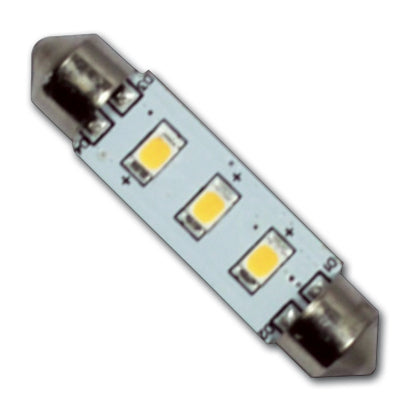 Hollex LED festoon 10-30V 0,6W warm wit 3 LEDS 42mm (0100.621)