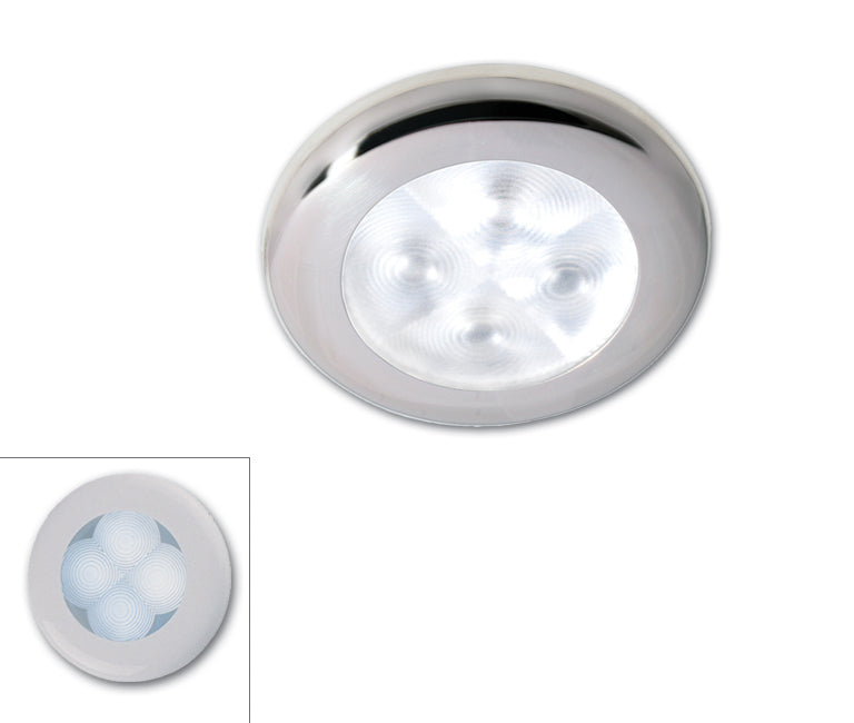 Hella LED inbouwlamp 12V wit/chroom (010122)