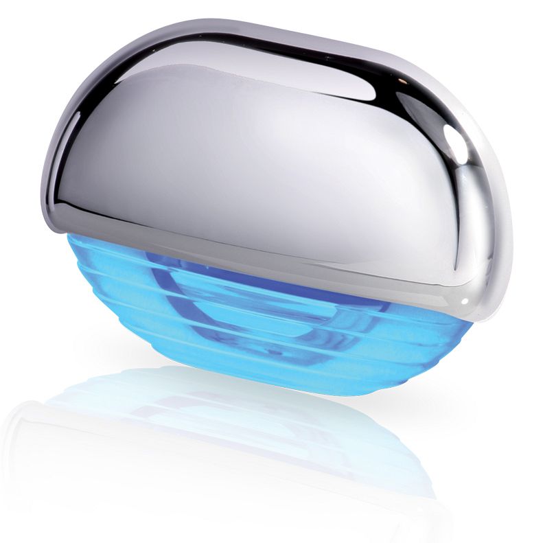 Hella LED traplamp 12/24V blauw/chroom (010134)