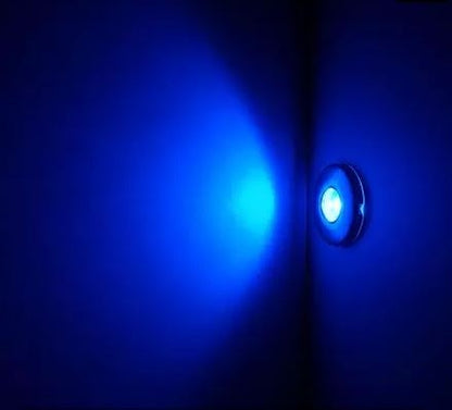 Hollex LED traplamp 12V blauw met afwerkring (010141)