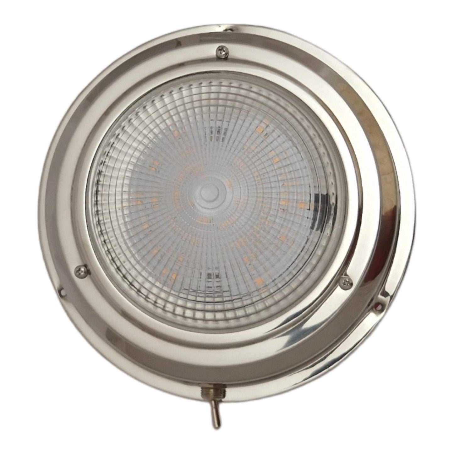 Hollex plafonnière opbouw rvs304 12V 165mm ww LED (010159)