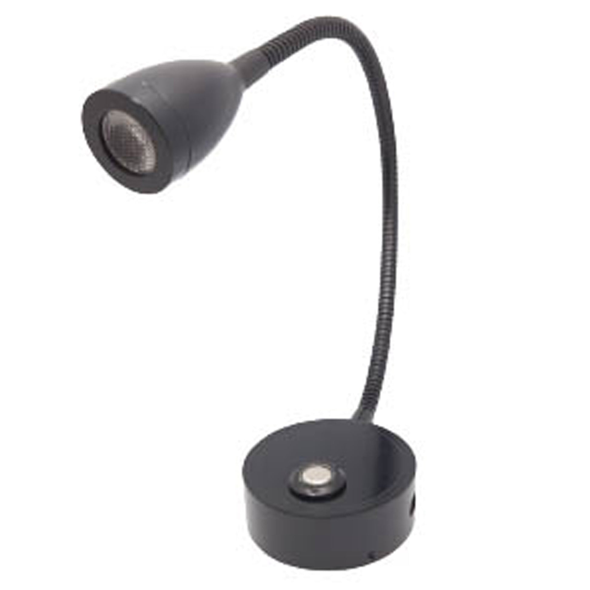 Hollex LED leeslamp Maxiflex zwart 12/24V 2W 160lm 3 kleuren dimbaar (010206)