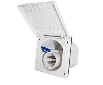 ABL walaansluitdoos wit inbouw (0226)