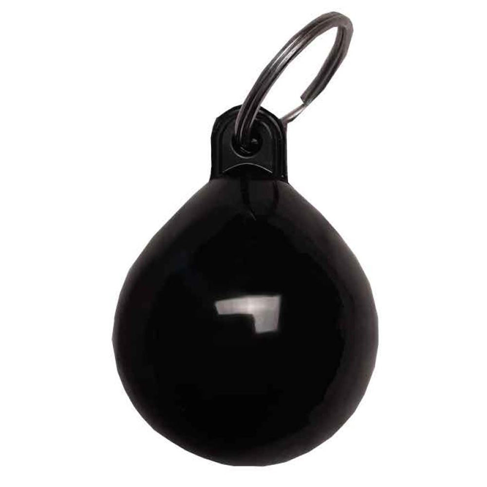 Majoni sleutelhanger bolfender zwart (0570)