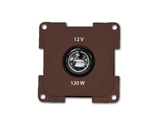 Inprojal Contactdoos 12V 2-polig 28mm ruw/bruin (10021-35BR)