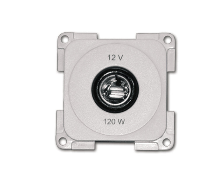 Inprojal Contactdoos 12V 2-polig 28mm ruw/grijs (10021-35G)