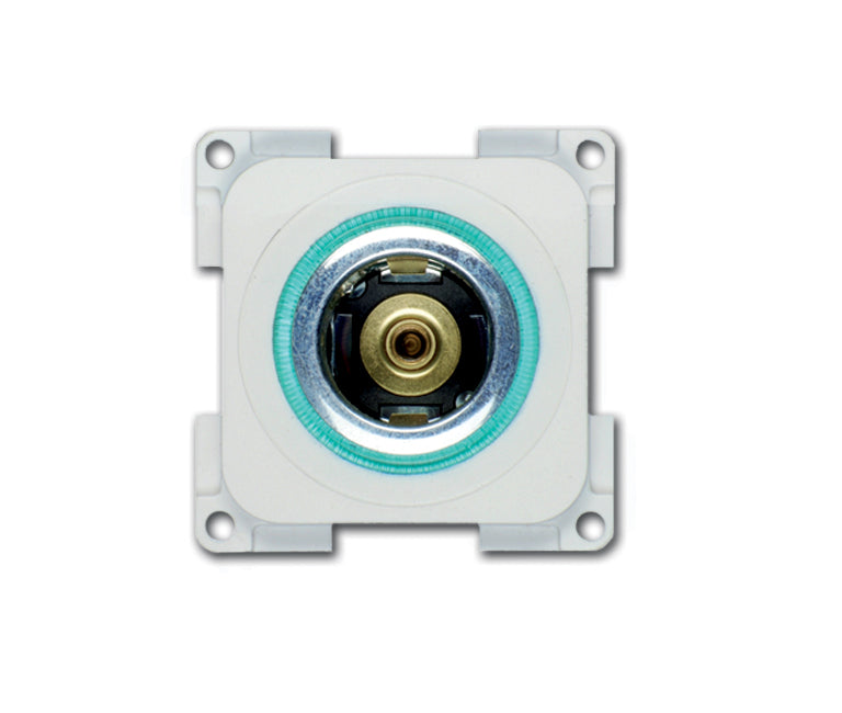 Inprojal Contactdoos 6-24V 2-polig 35mm ruw/wit (10022-35W)