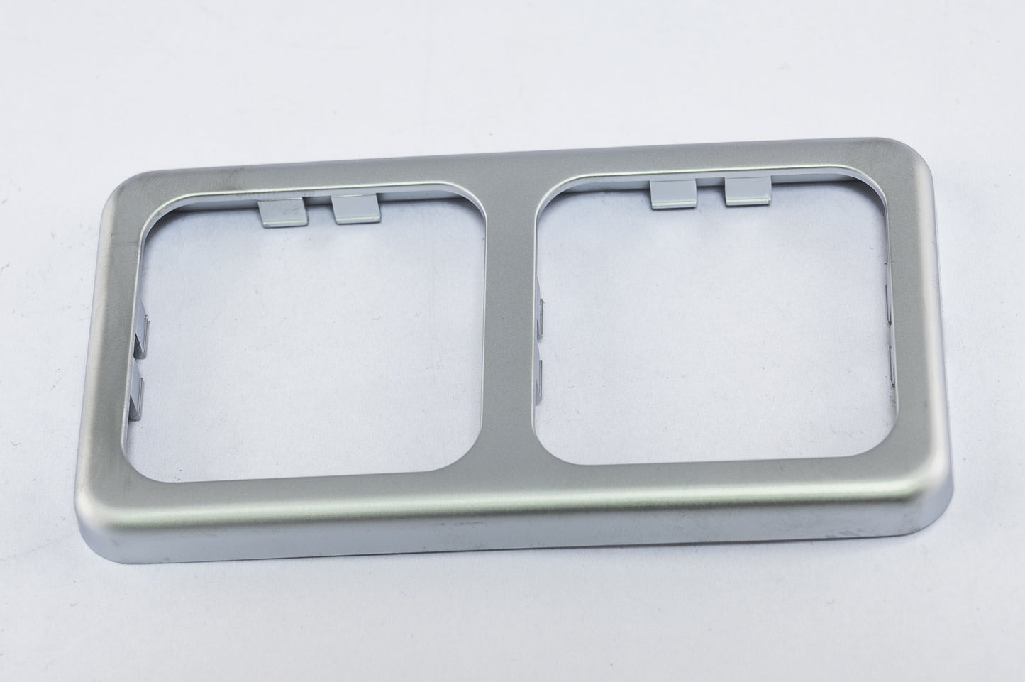 Inprojal afdekraam (2) 60x113mm glad/zilver matglans (10072GTMGAS)