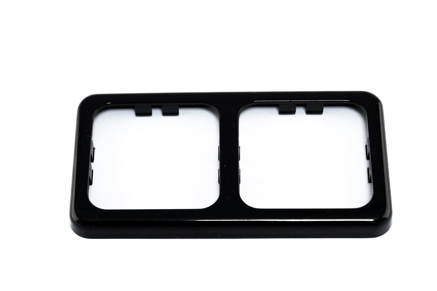 Inprojal afdekraam (2) 60x113mm glad/zwart hoogglans (10072HGSCH)