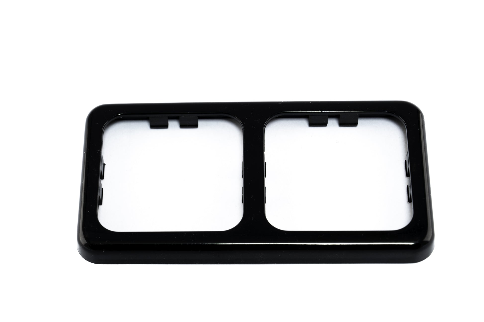 Inprojal afdekraam (2) 60x113mm glad/zwart hoogglans (10072HGSCH)