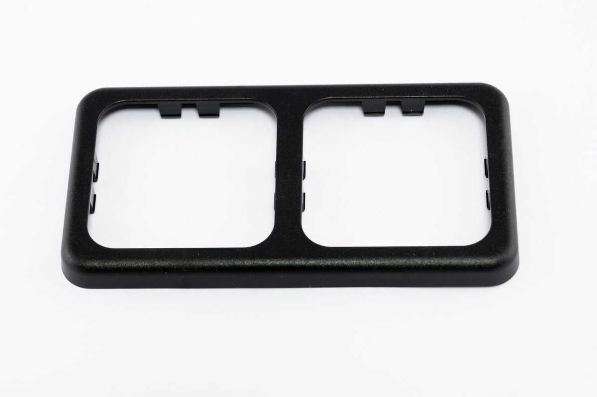 Inprojal afdekraam (2) 60x113mm ruw/zwart (10072SCH)