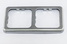 Inprojal afdekraam (2) 60x113mm ruw/zilver matglans (10072STMGAS)