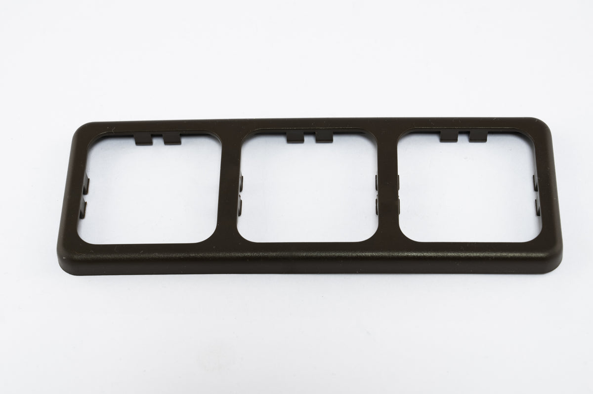 Inprojal afdekraam (3) 60x166mm ruw/bruin (10073BR)