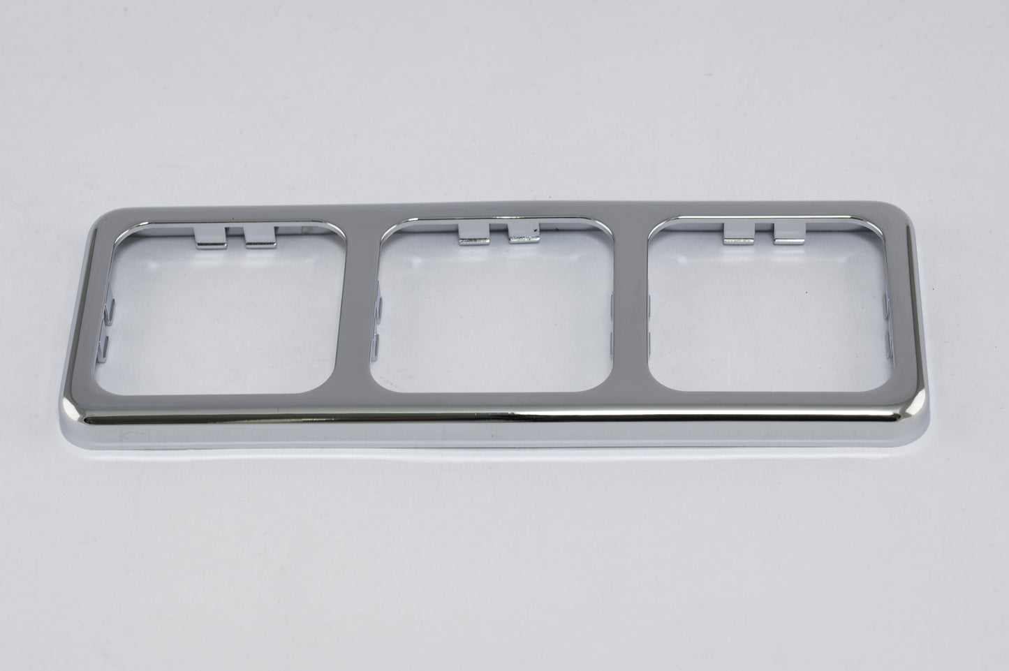 Inprojal afdekraam (3) 60x166mm glad/zilver hoogglans (10073GTHGAS)