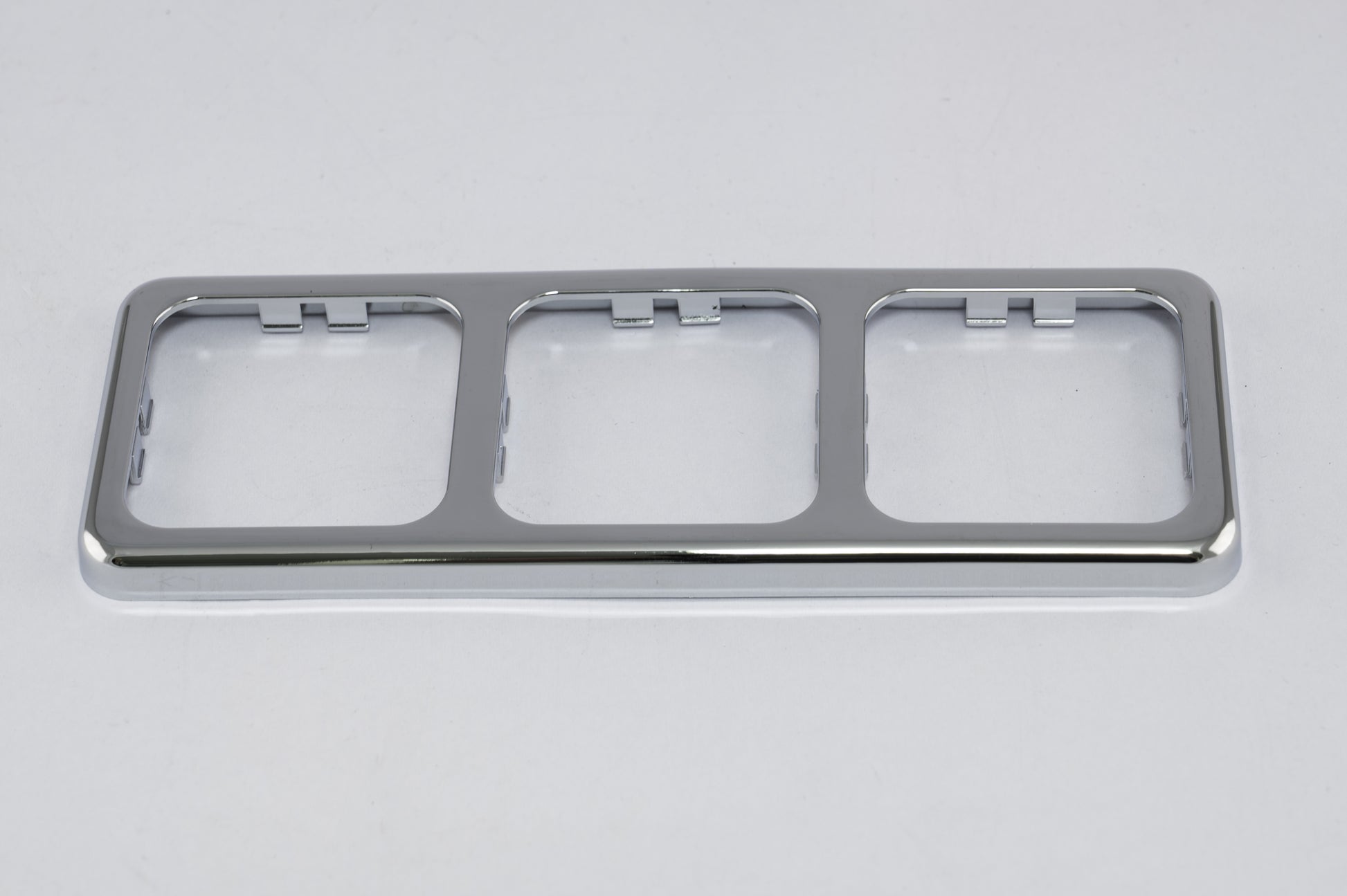 Inprojal afdekraam (3) 60x166mm glad/zilver hoogglans (10073GTHGAS)