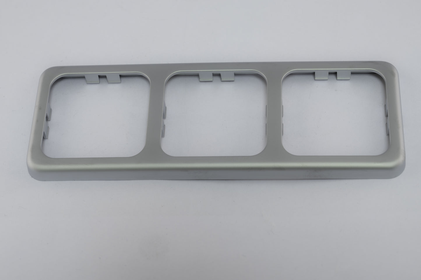 Inprojal afdekraam (3) 60x166mm glad/zilver matglans (10073GTMGAS)