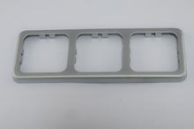 Inprojal afdekraam (3) 60x166mm glad/zilver matglans (10073GTMGAS)