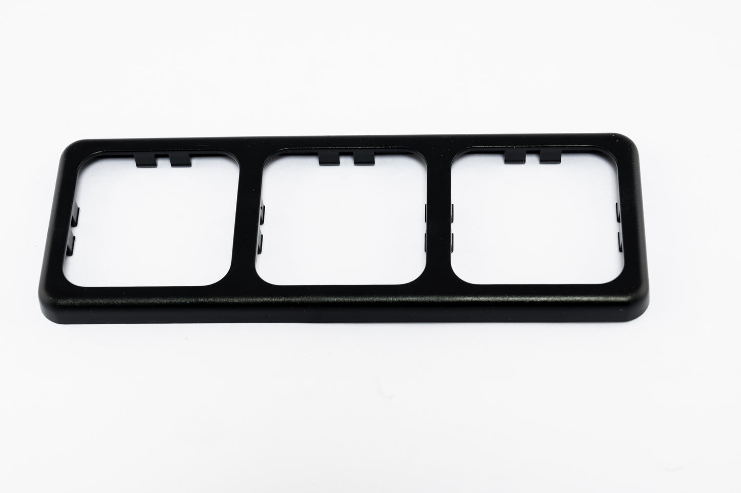 Inprojal afdekraam (3) 60x166mm ruw/zwart (10073SCH)
