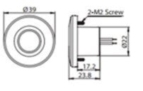 Hollex LED traplamp rond 12V enkel onder (1010150)