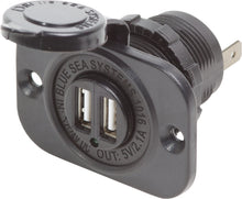 Blue Sea Systems 12/24VDC dual USB lader 5V 2.1A socket (1016-BSS)