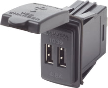 Blue Sea Systems 12/24VDC dual USB lader 48A switch (1039-BSS)
