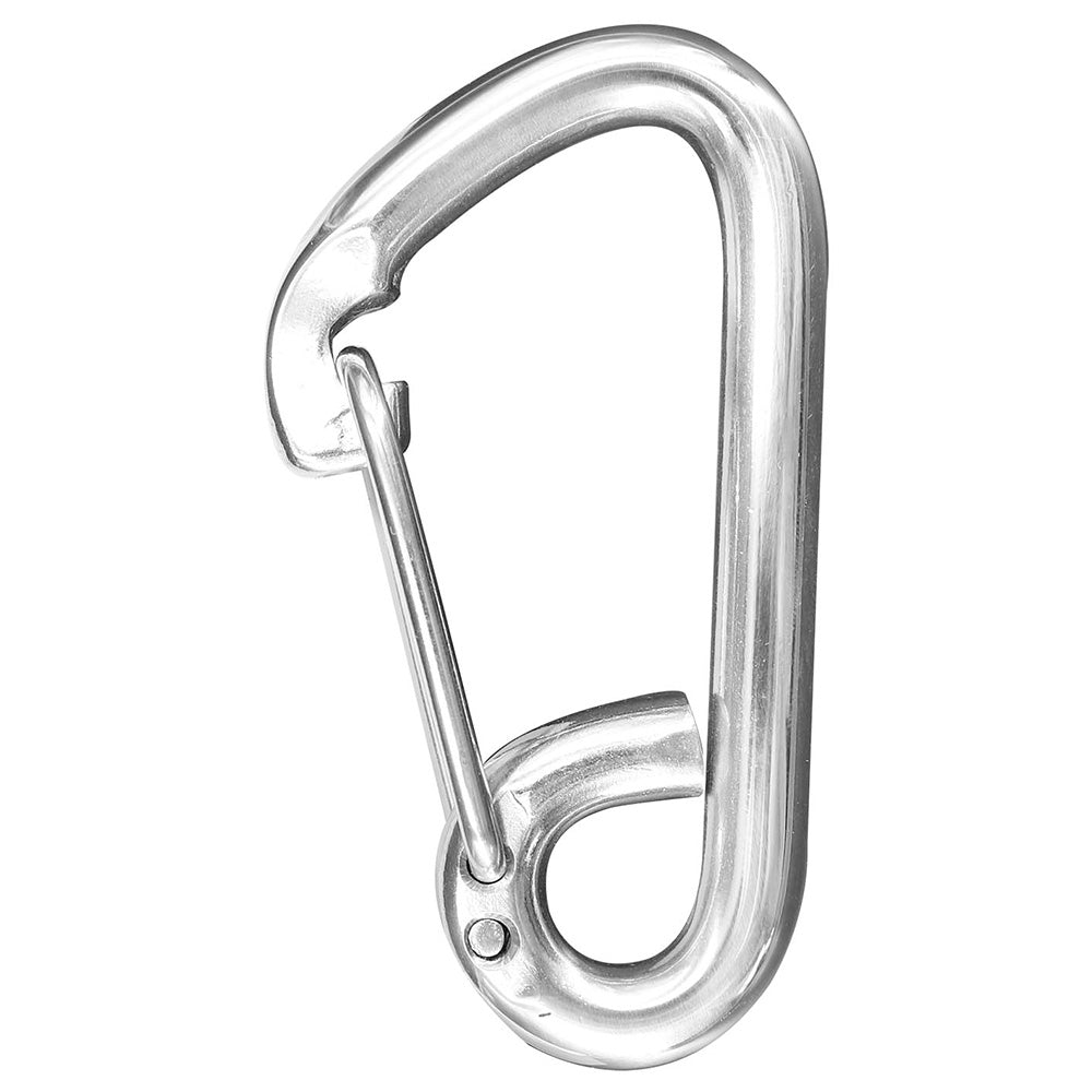 Hollex karabijnhaak asymmetrisch 8mm met oog rvs316 (115102657)