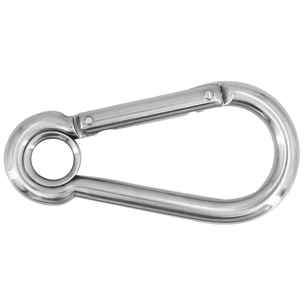 Hollex karabijnhaak 7x70mm met oog rvs316 (115102665)
