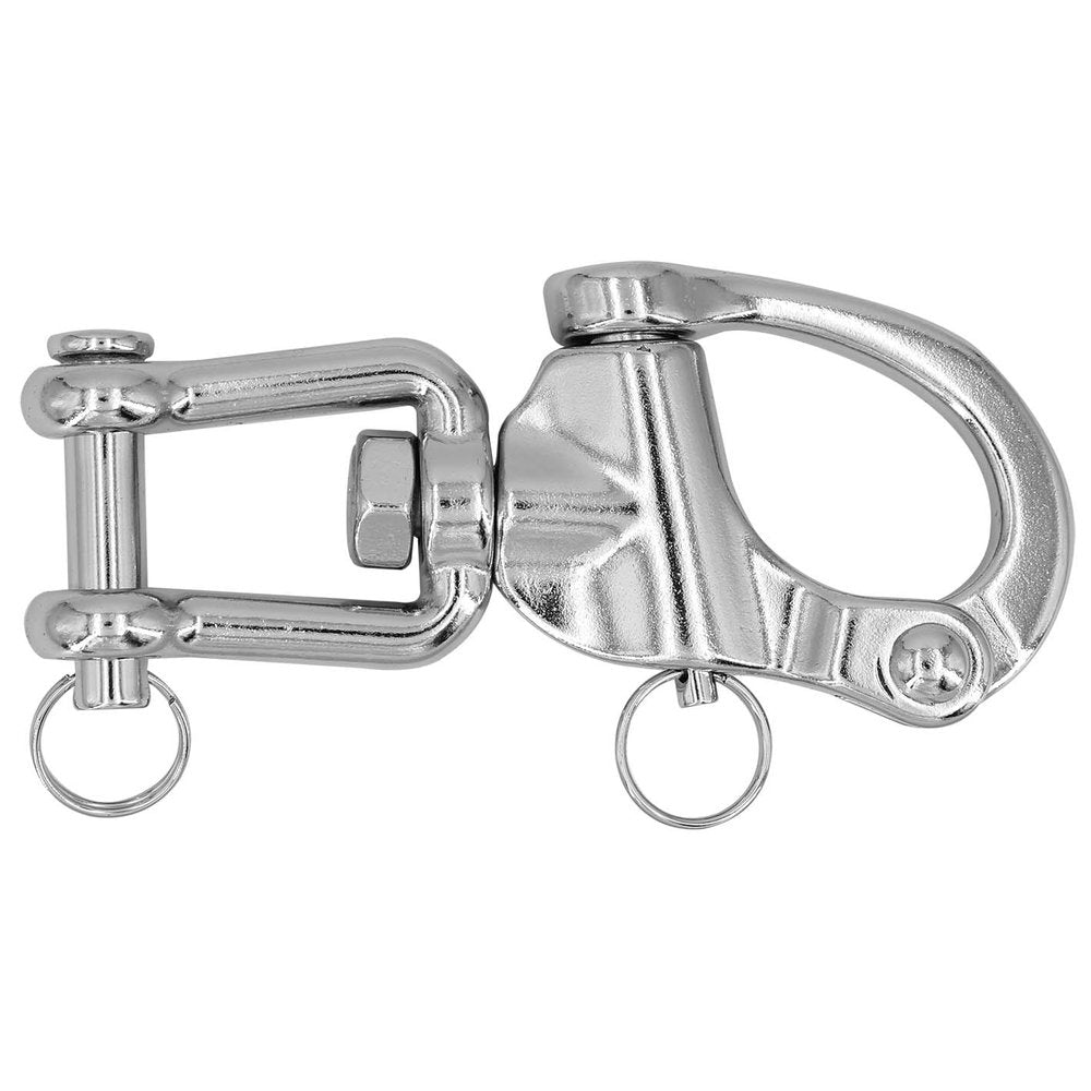 Hollex snapsluiting 128mm wartelgaffel rvs316 (115102680)