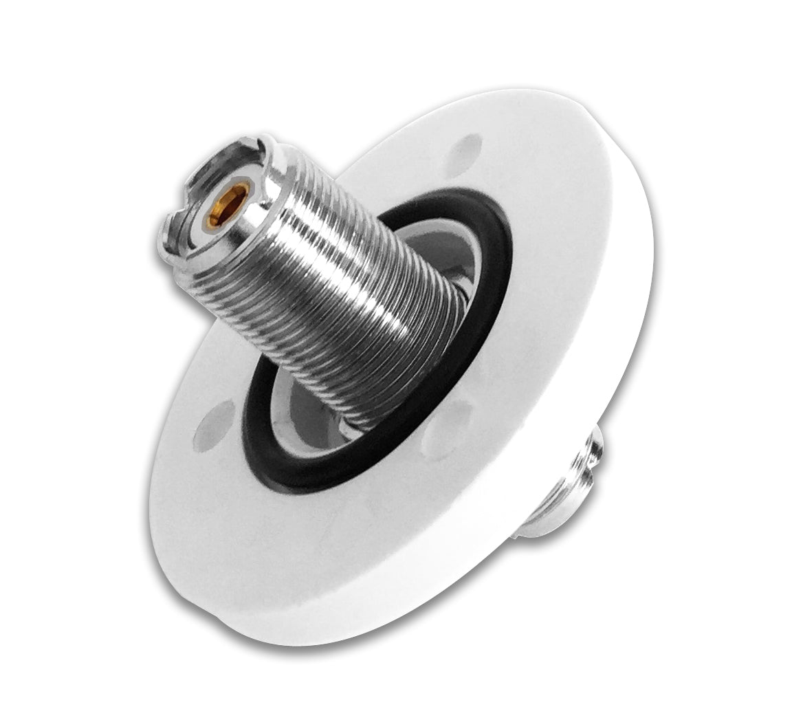 Scout dekconnector PA-90 / SO 239 type (UHF) wit (125101988)