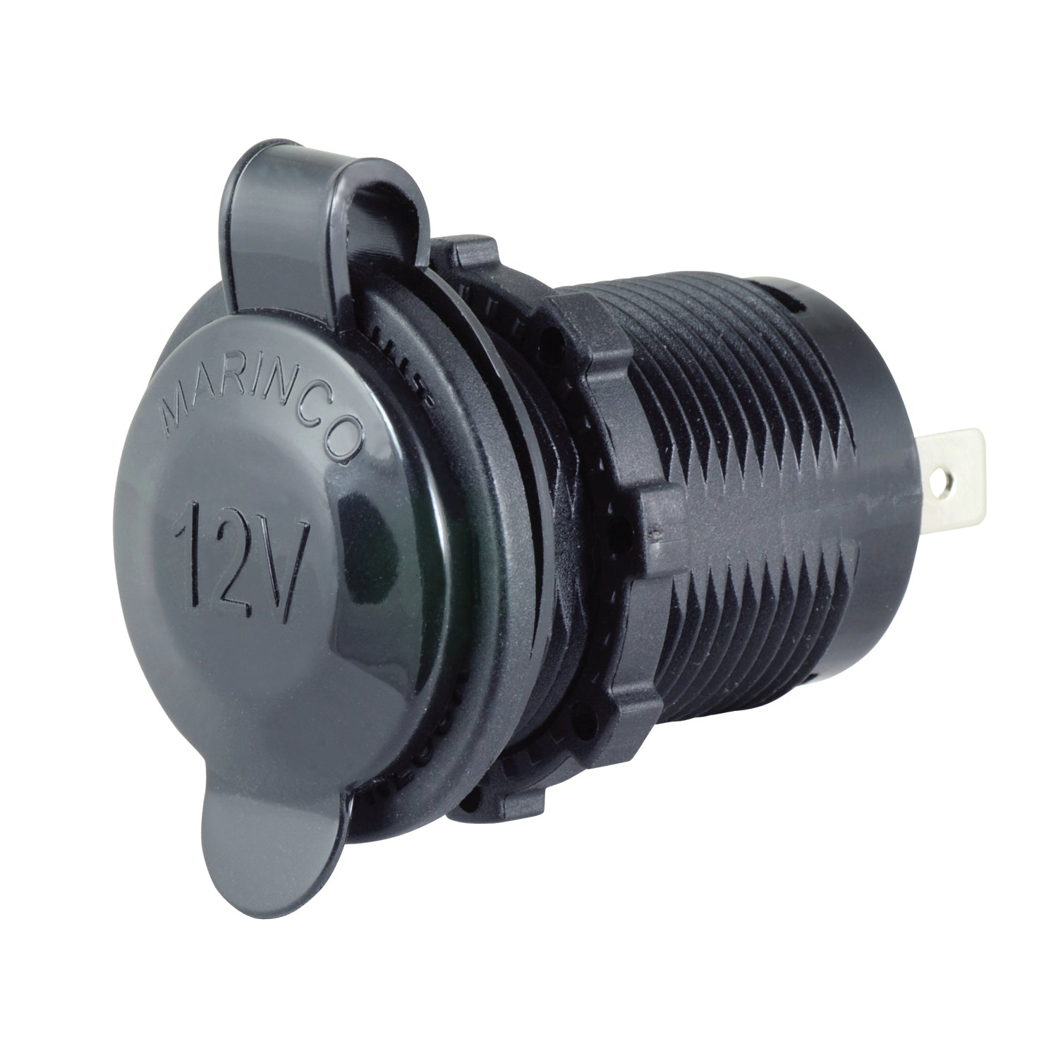 Marinco 12V receptacle with old locking nut OEM pack (12VRCO)