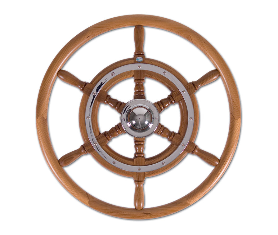 Stazo stuurwiel type 02 teak/chroom 60cm (1545)