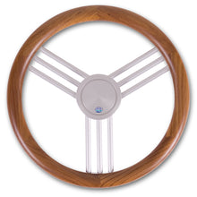 Stazo hoepelstuurwiel type 27 teak/alumuminium 40cm model 2 (1546)