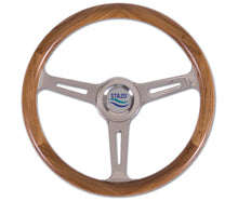 Stazo stuurwiel type 57 teak/rvs 35cm vaste naaf (1568)