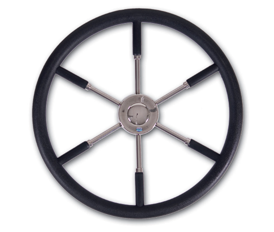Stazo hoepelstuurwiel type 12 rvs/zwart 80cm (1589)