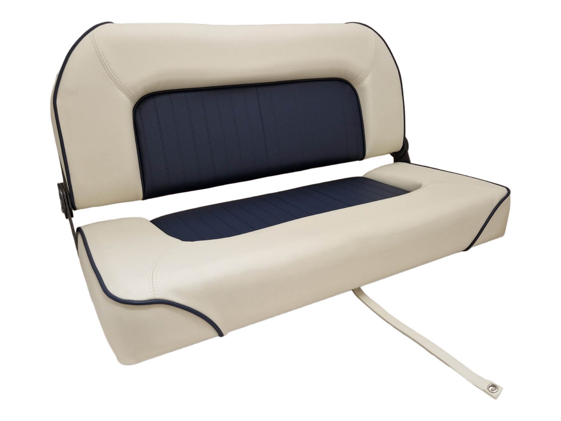 Hollex stuurbank Twin Star crème/navy (165100792)