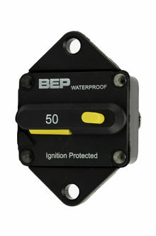 BEP Marine circuit breaker HD 50A switchable reset panel mount (185050P-DSP)