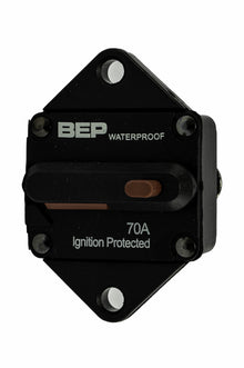 BEP Marine circuit breaker HD 70A switchable reset panel mount (185070P-DSP)