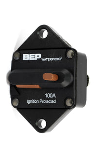 BEP Marine circuit breaker HD 100A switchable reset panel mount (185100P-DSP)