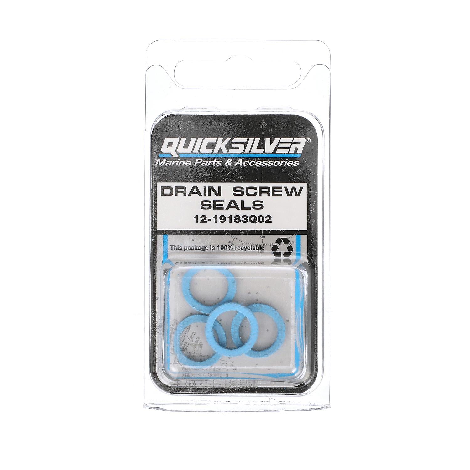 Mercury Quicksilver - Drain Screw Gasket - 12-19183Q02
