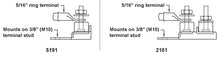 Blue Sea Systems zekeringblok terminal 30-300A dubbel (2151-BSS)